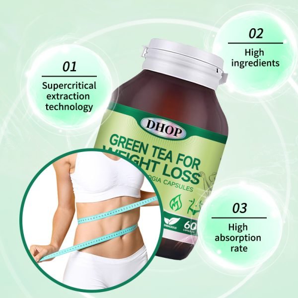 GREEN TEA FOR WEIGHT LOSS GARCINIA CAMBOGIA CAPSULES - Image 3