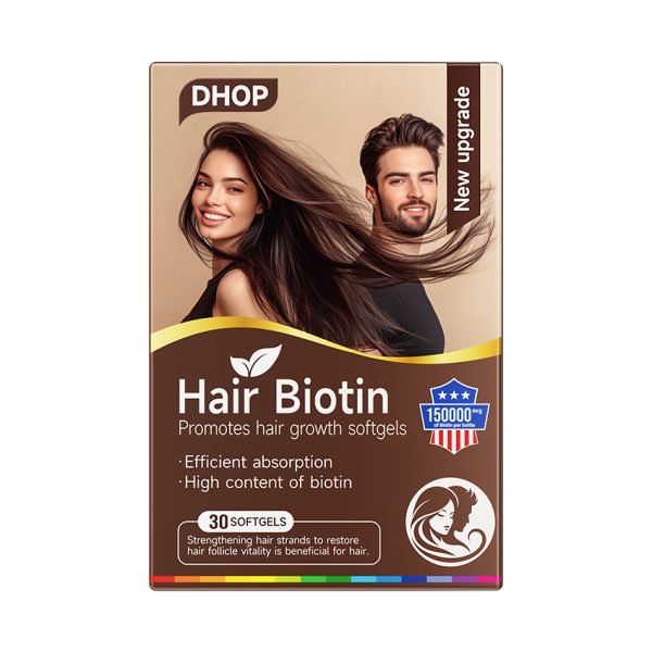 Hair Biotin  promotes hair growth softgels